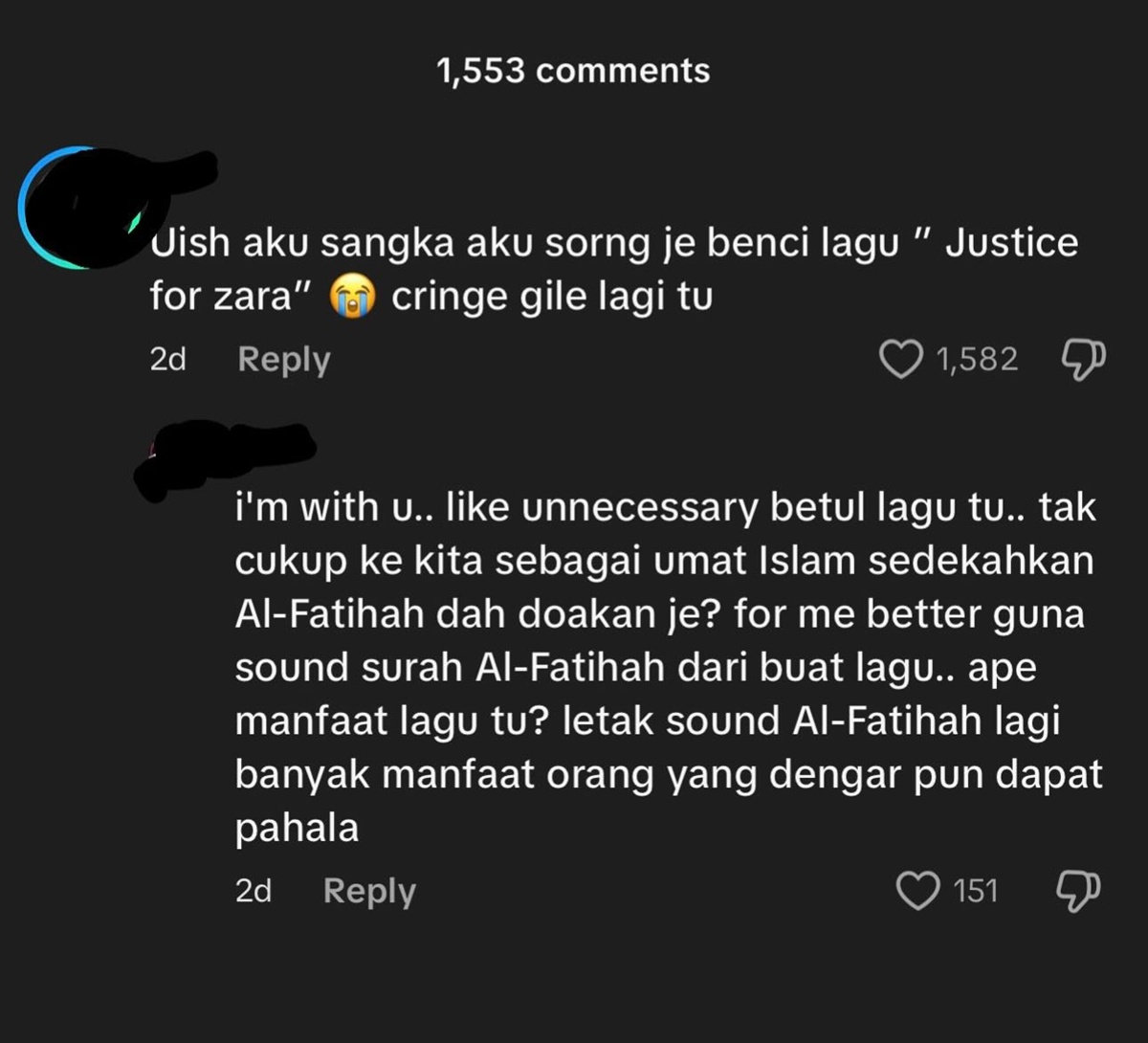 LAGU JUSTICE FOR ZARA
