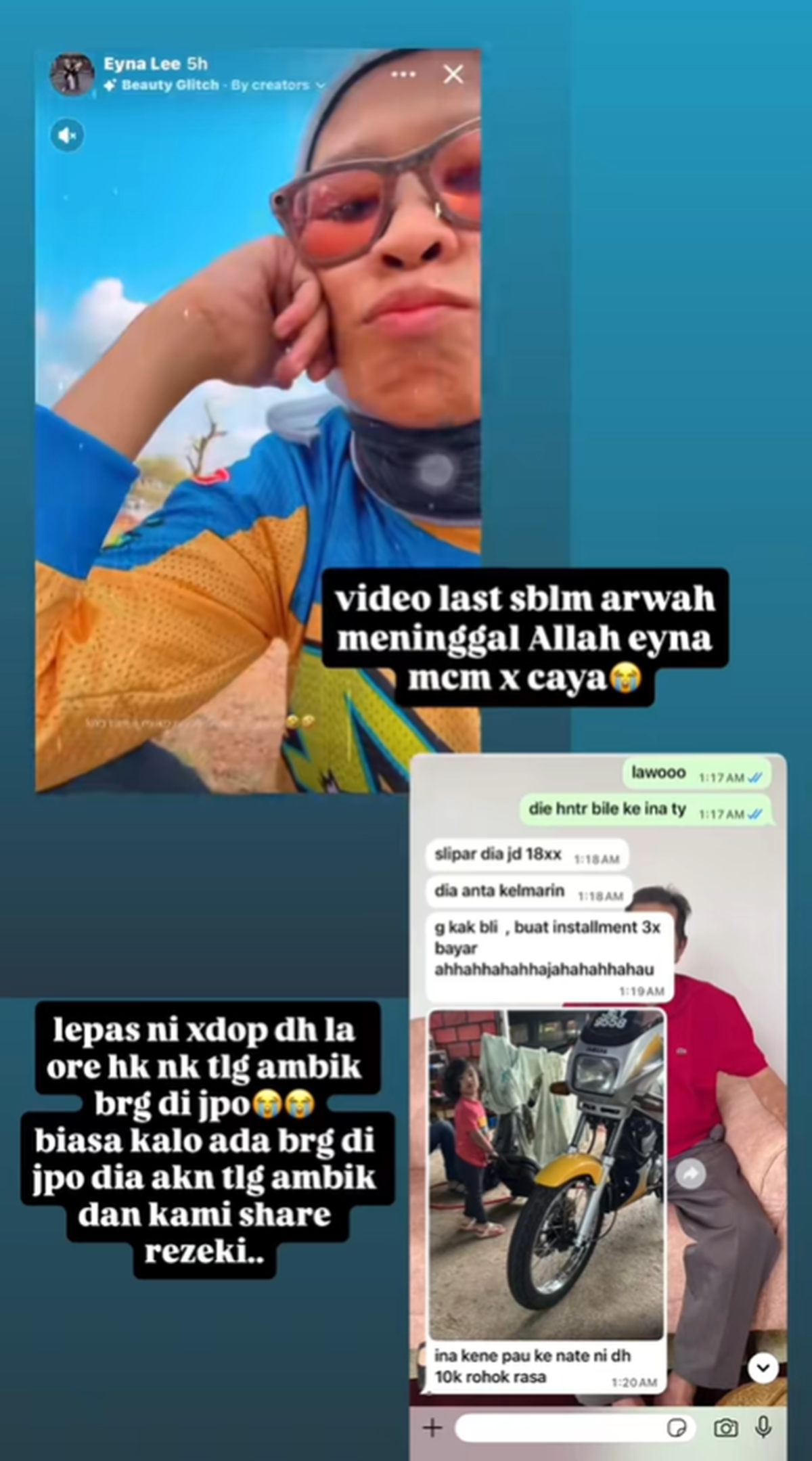 konvoi RXZ jururawat maut 
