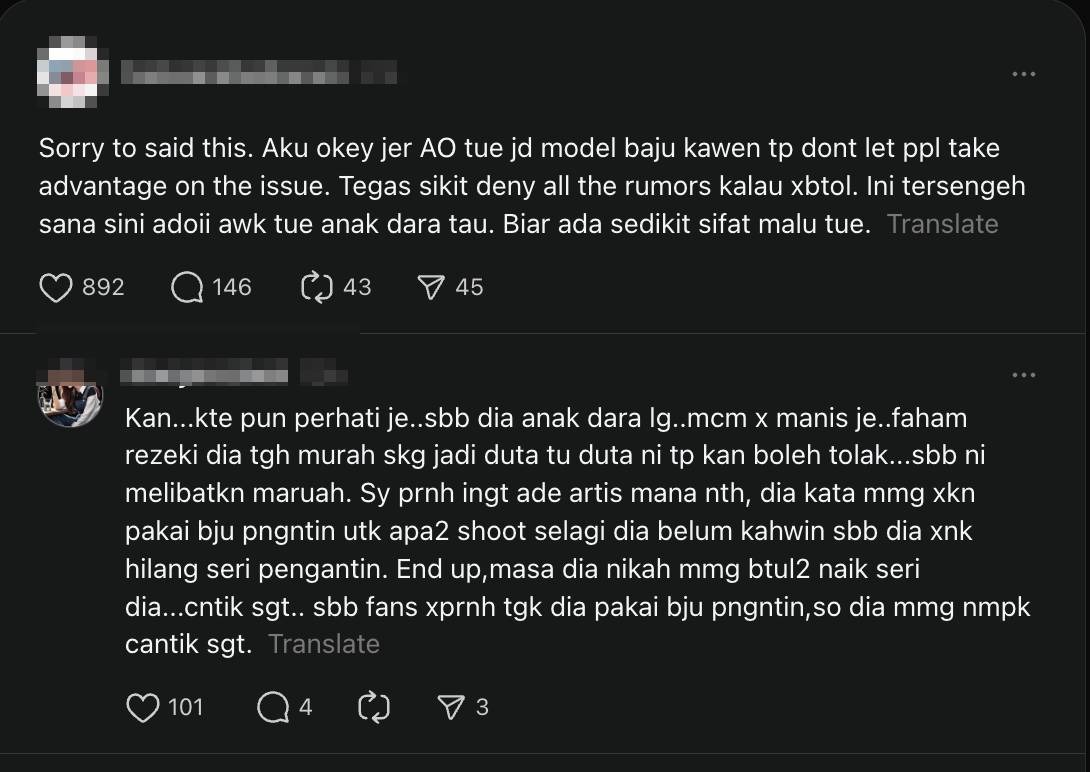 komen netizen amira othman