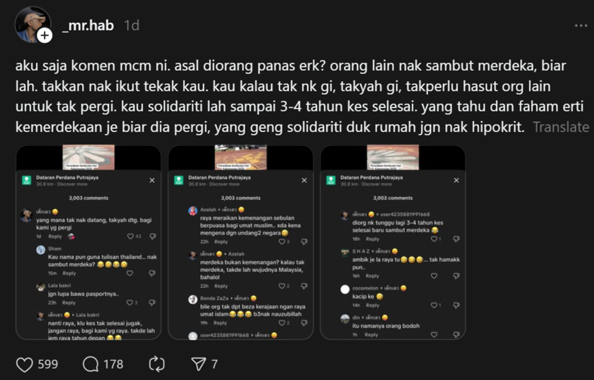 ramai nak boikot hari merdeka