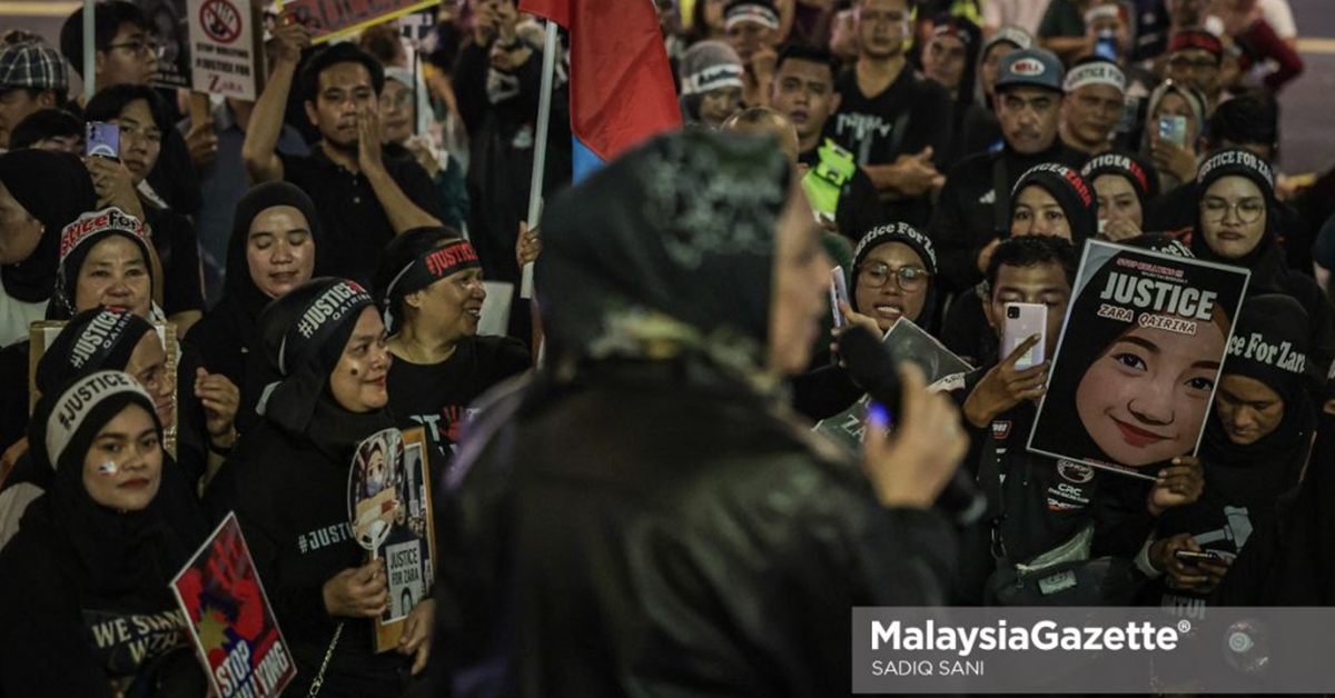 Himpunan Justice For Zara Qairina Di Malam Ambang Merdeka, Ratusan Rakyat Tuntut Keadilan