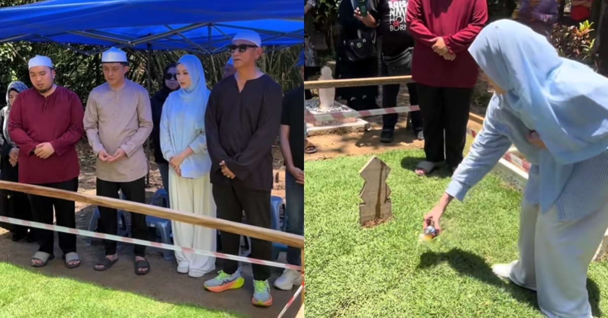 Sophia Albarakbah Ziarah Kubur Zara Qairina, Netizen Persoal Hal Lain – “Mana Artis Wanita Lain?”