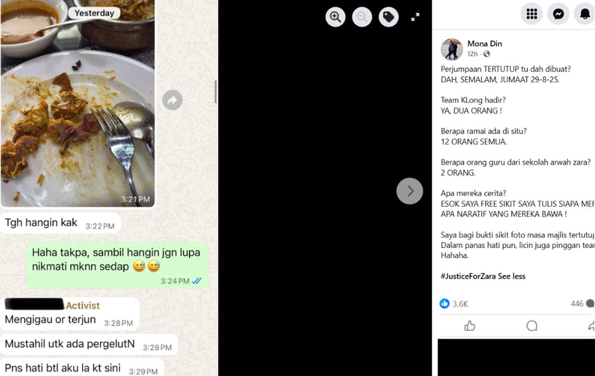 perjumpaan tertutup di sabah kes zara qairina