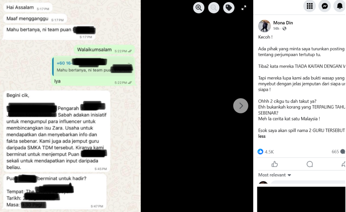 perjumpaan tertutup di sabah kes zara qairina