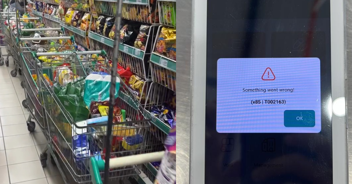 Sistem MyKasih ‘Down’, Netizen Kecam Pelanggan Tinggal Troli Penuh Barang – “Biar Takde Duit, Jangan Takde Akal”