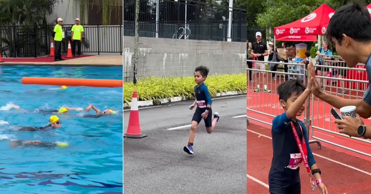 “Dah Macam Proud Father Bagi Support Dekat Anak” – Syed Saddiq Teman Ayden Sertai Triathlon, Beri Sokongan Penuh