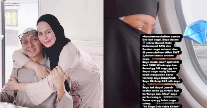 Rebecca Nur Al Islam Selesai Tempoh Iddah, Berangkat Ke Tanah Suci Untuk Tunai Umrah