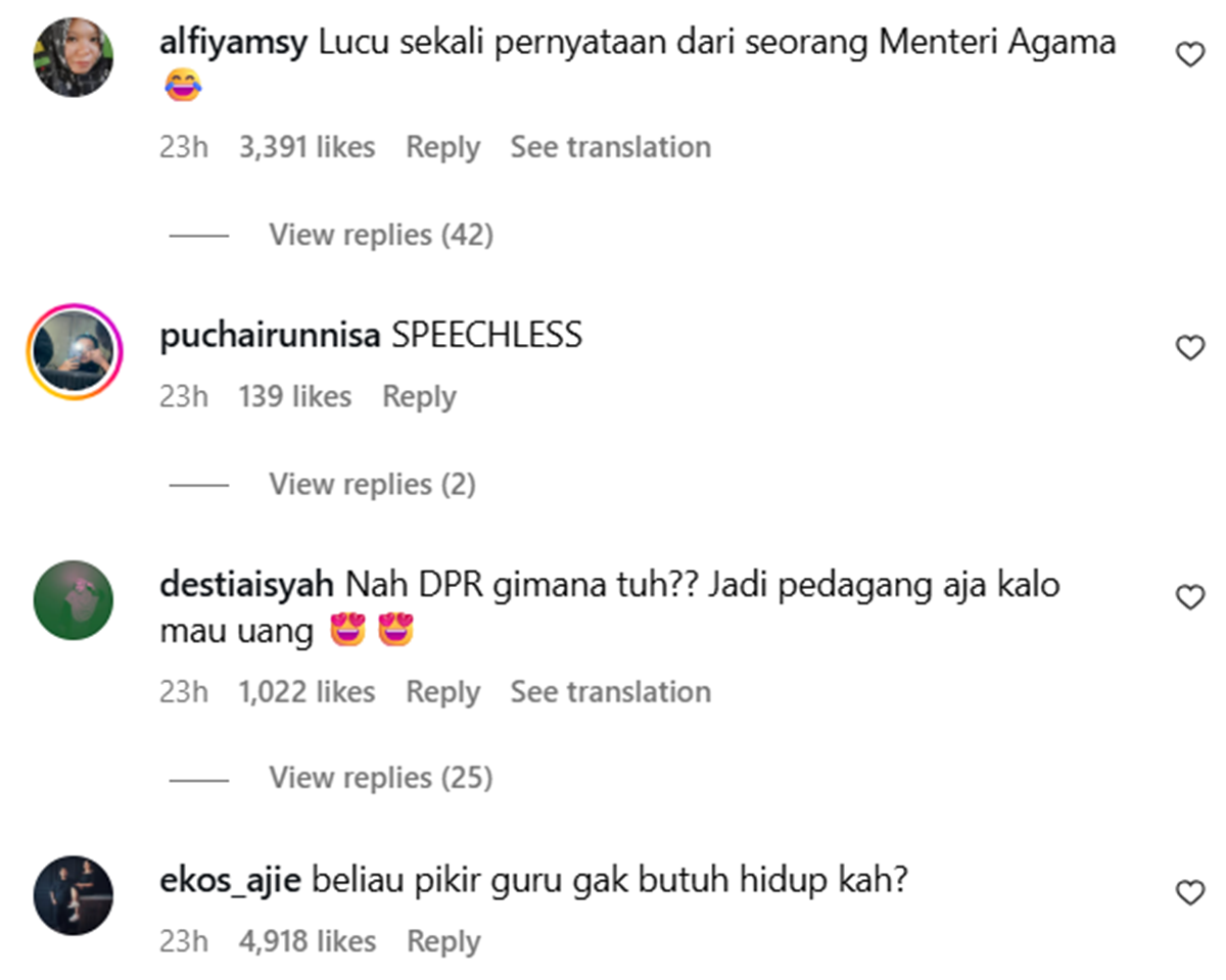 netizen Indo kecam menteri