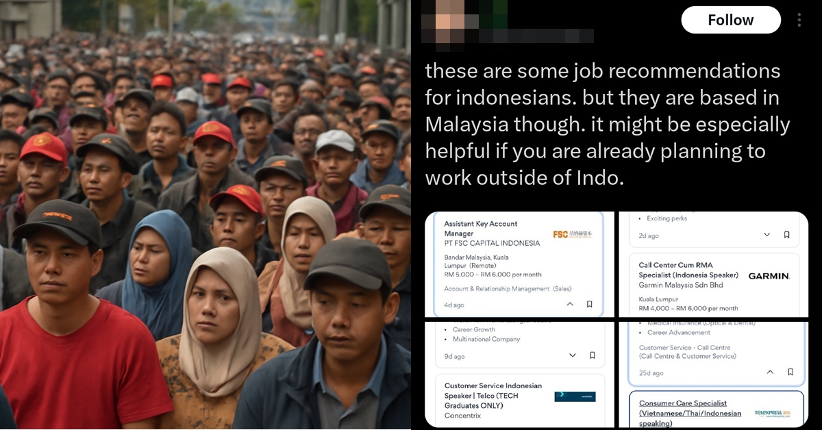 Individu Dikritik Carikan Kerja Di Malaysia Buat Warga Indonesia – “Dah Kena Panggil Malingsia, Malaydesh Pun Nak Bantu Lagi”