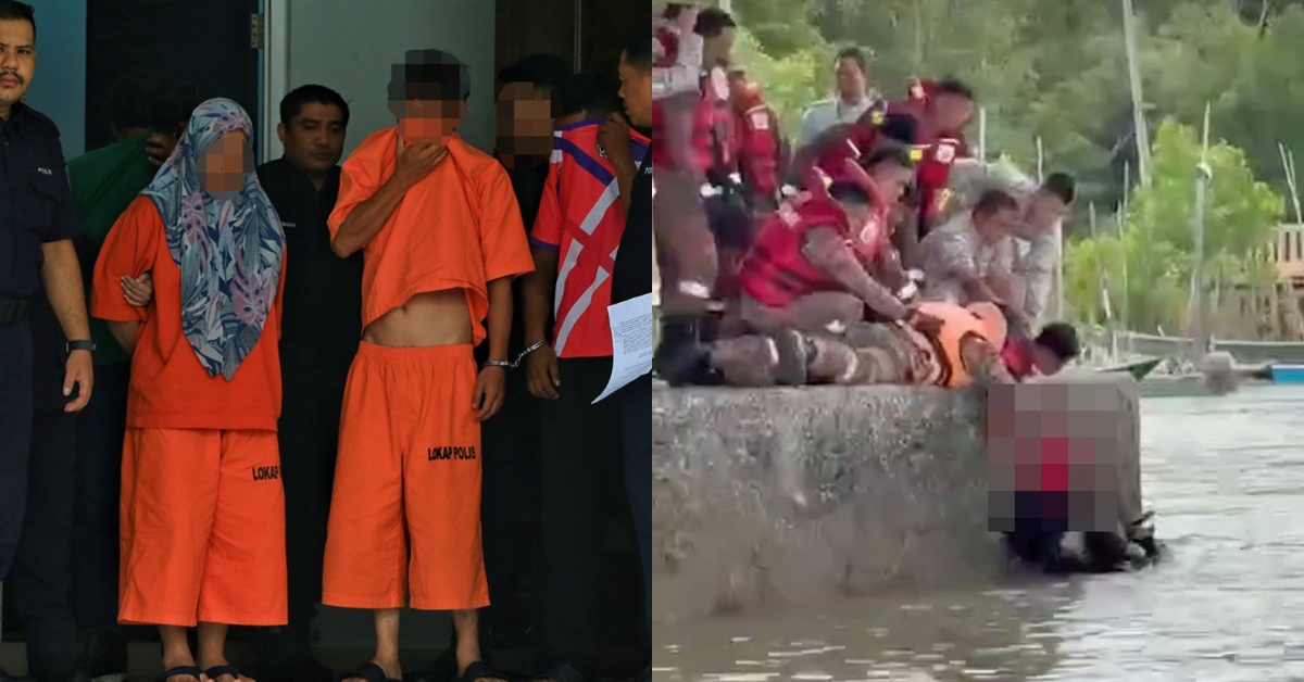 Suspek Wanita Bukan Ibu Kandung 2 Kanak-Kanak Maut Kereta Terjunam Dalam Sungai, Rupanya Kekasih Suspek Lelaki