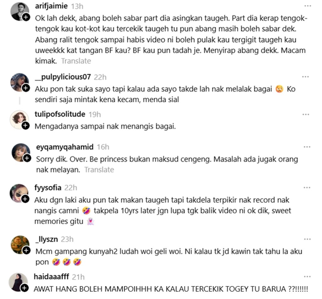 tak makan tauge