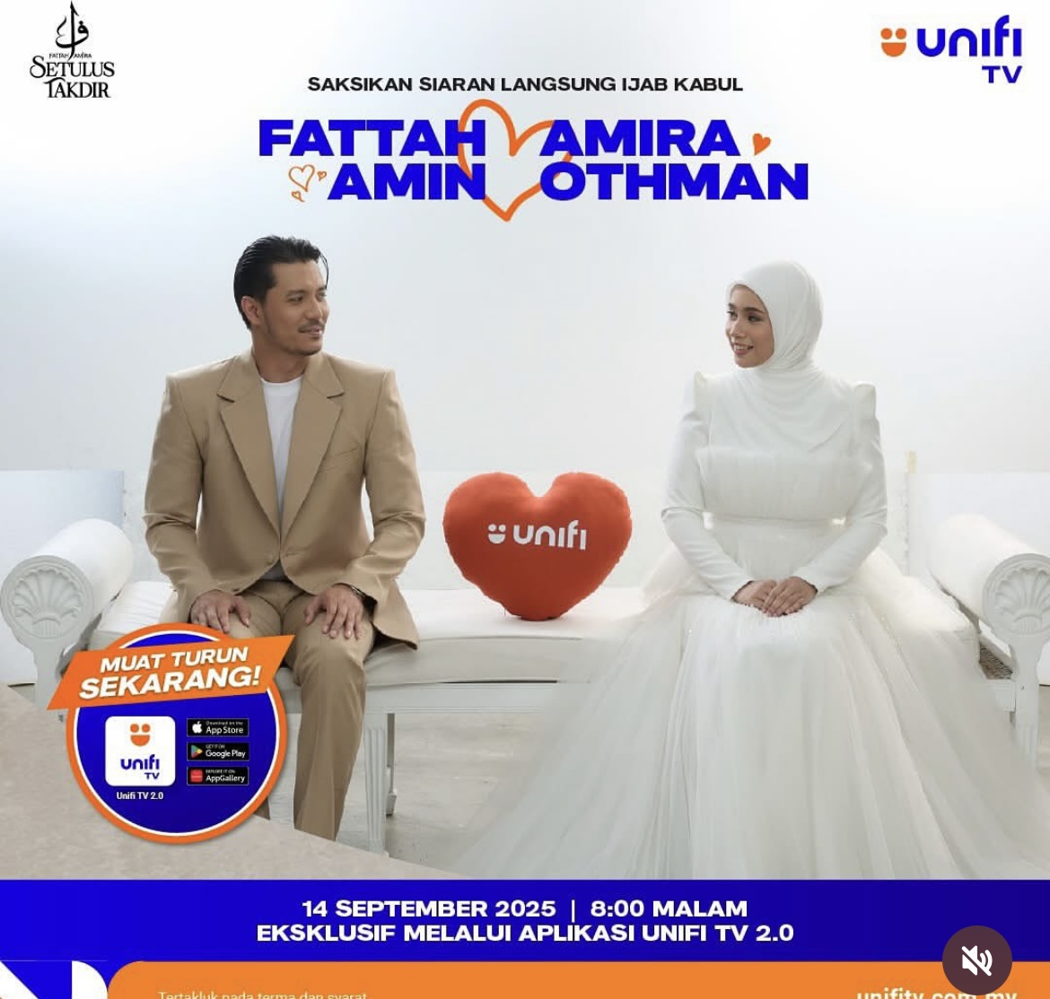 Amira Othman & Fattah Amin nikah 14 september