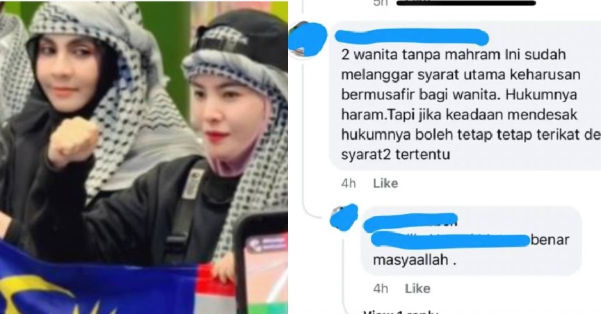“2 Wanita Tanpa Mahram Dalam Satu Kapal, HARAM!!” – Individu Persoal Hukum Zizi Dan Ardell Sertai Misi Kemanusiaan Di Gaz*