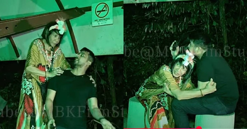 “Pernah Dukung Orang Tak? Teringin Nak Kena Dukung..” – Cik Lan Minta ‘Izin’ Peluk Aliff Aziz Dalam Paranormal Nightwalk