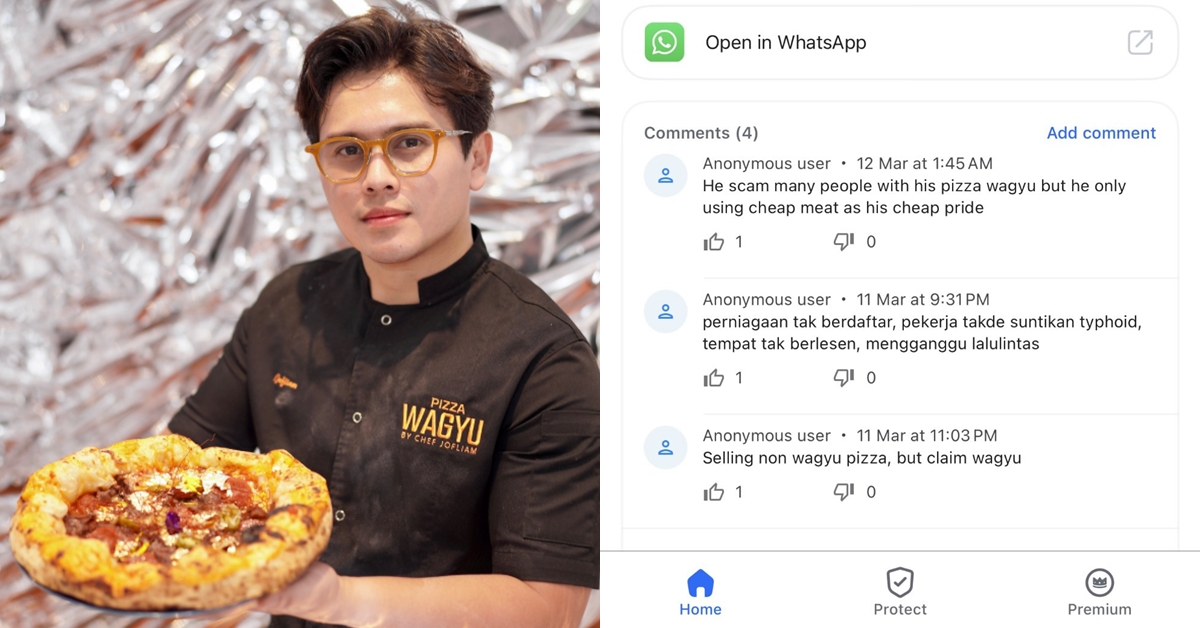 Reviu Teruk Pizza Wagyu Jofliam Sampai Ke TrueCaller? – “Dia Guna Daging Murah, Bukan Daging Wagyu”