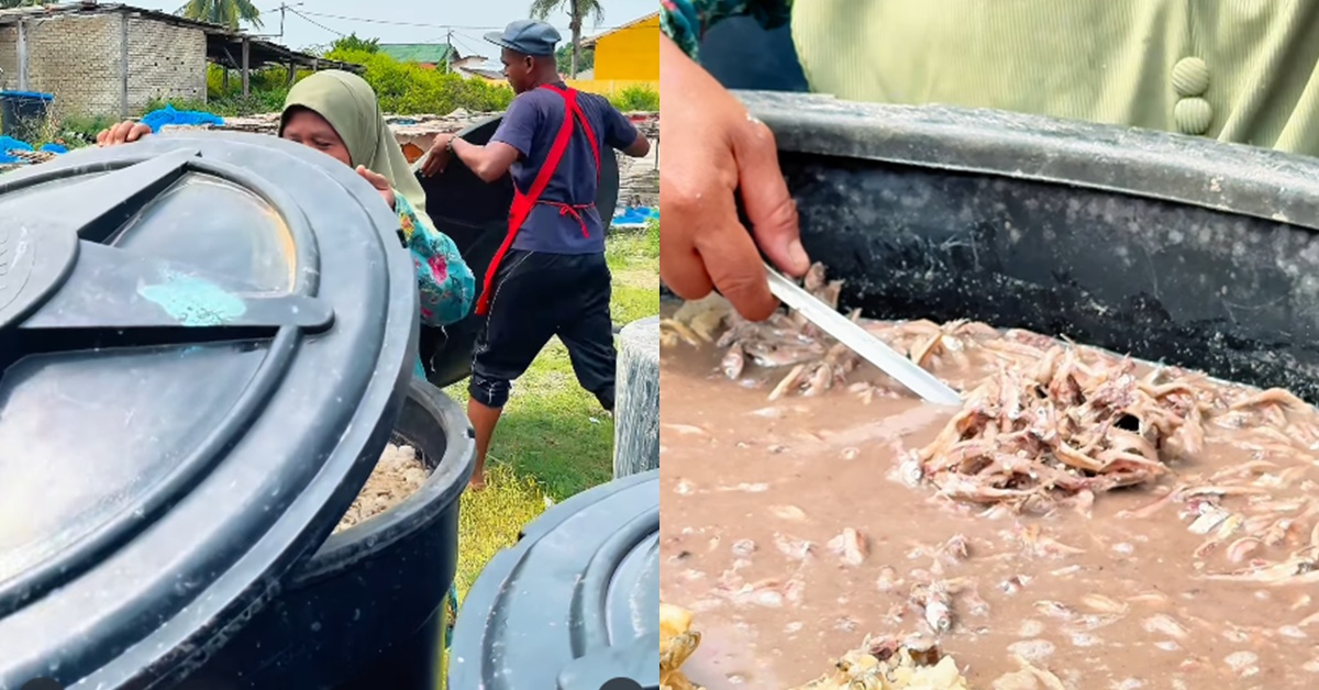 (VIDEO) “Nampak Kulat Dekat Tepi Tangki Tu” – Ramai Geli Tengok Cara Kak Yah Buat Budu, Hanya Simpan Dalam Tong Hitam