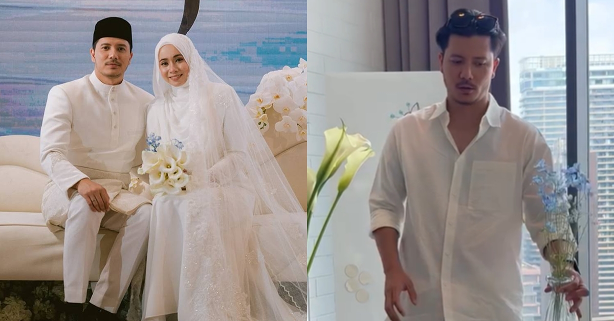 Fattah Dipuji Gubah Sendiri Bunga Pengantin Buat Amira – “Jarang Pengantin Lelaki Nak Involve Macam Ni”