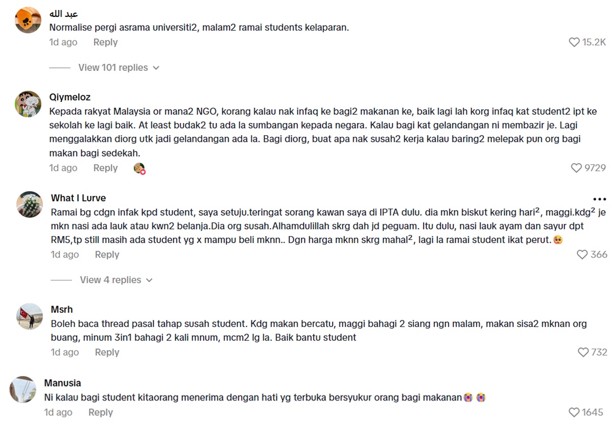 sedekah makanan untuk pelajar