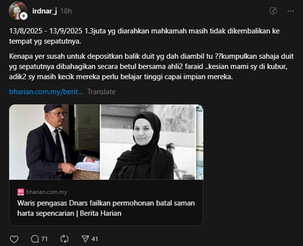 threads anak pengasas dnars