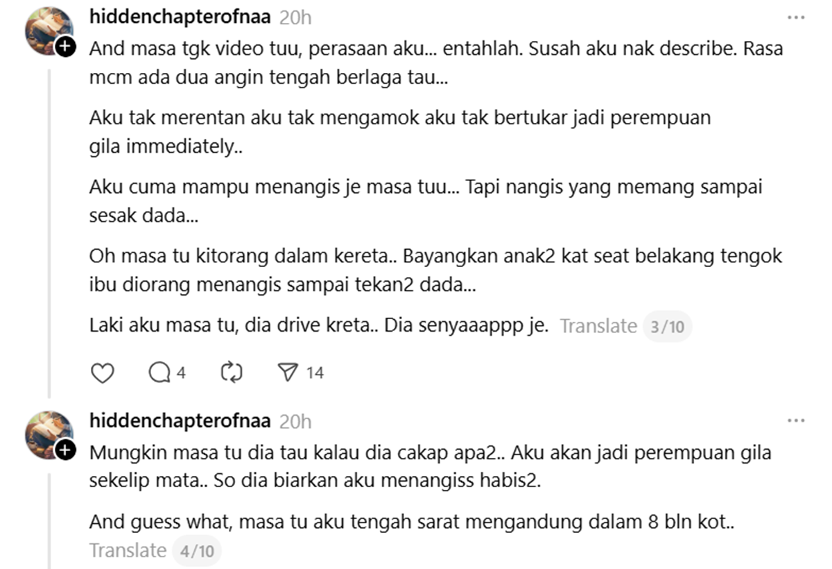wanita tengok video suami curang