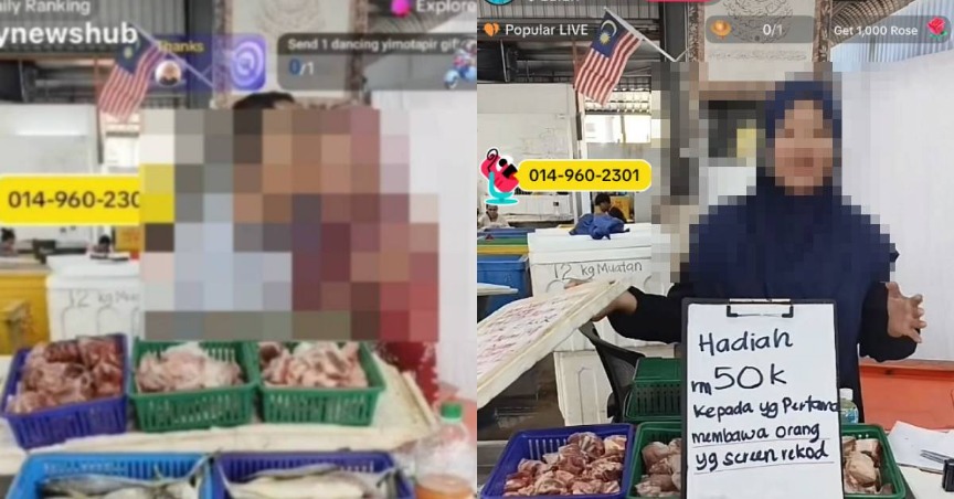Suami Raba Payudara Isteri Ketika Live Jual Ikan Tawar RM50K Cari Individu Sebarkan Video