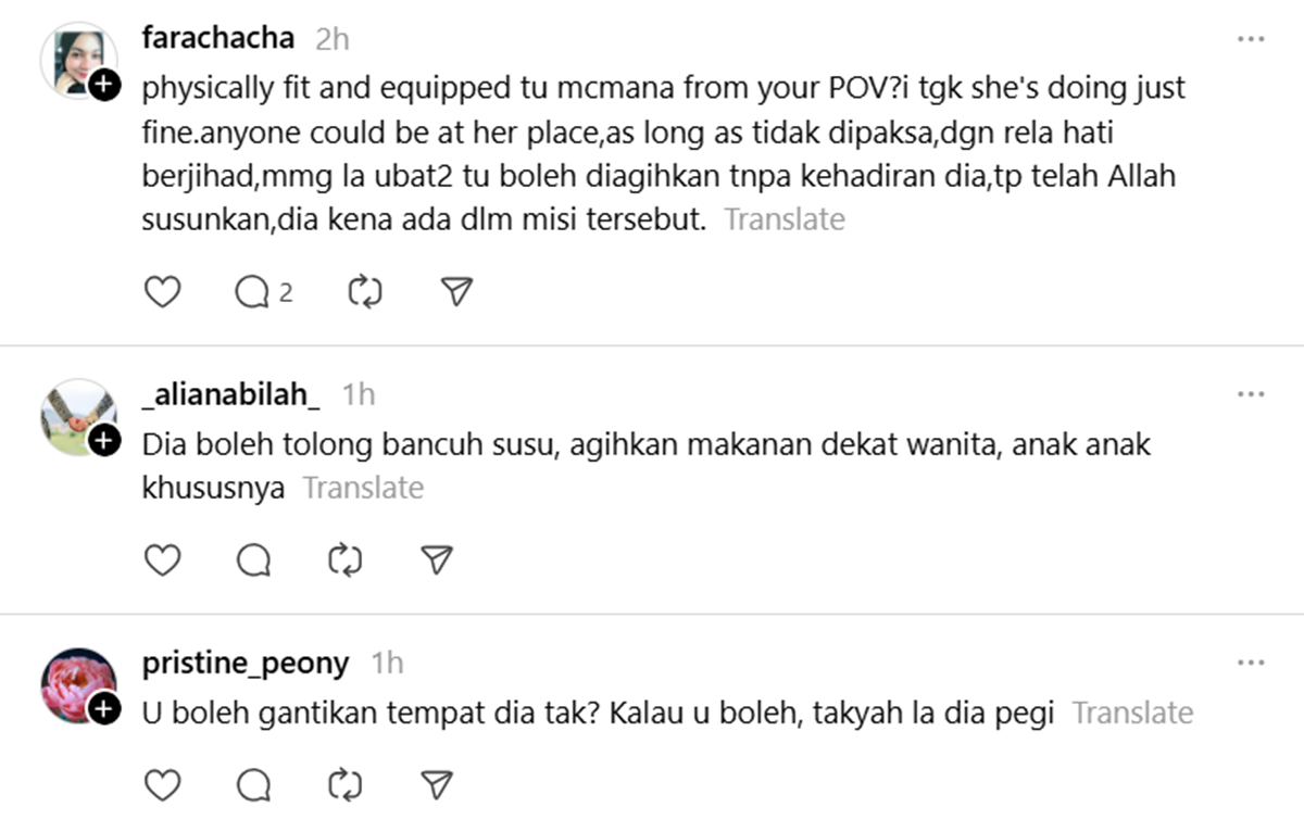individu persoal Zizi Kirana Sumud Flotilla
