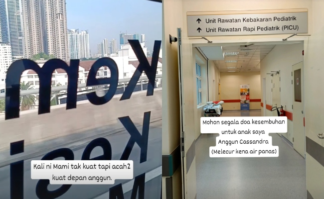 Linda Hashim Beego anak masuk hospital