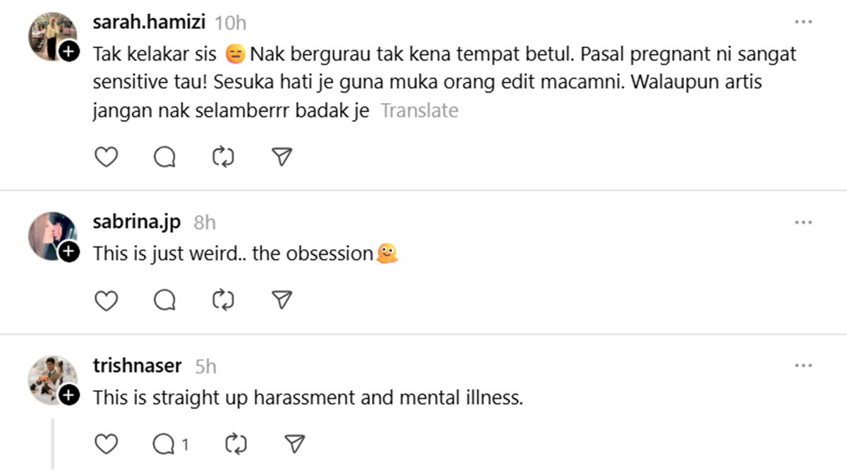 wanita guna Ai edit Amira Othman hamil