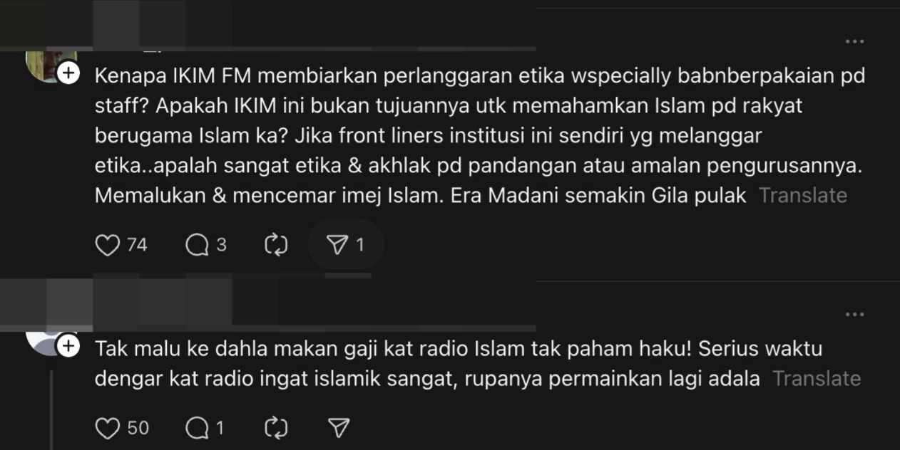 Penyampai radio IKIM FM kena kecam