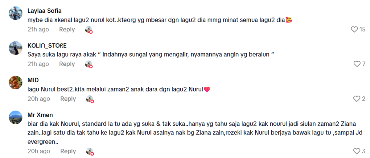 komen peminat Nourul Depp