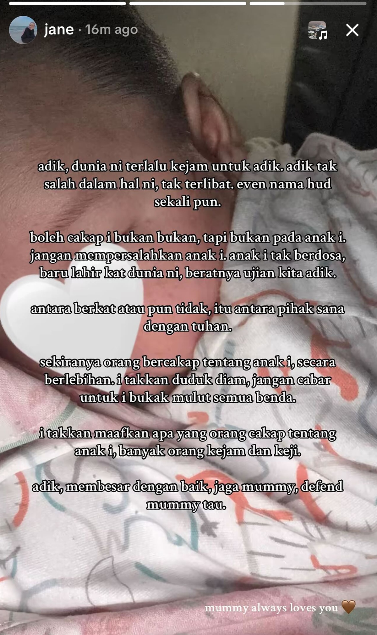 ig story isteri haqiem stopa