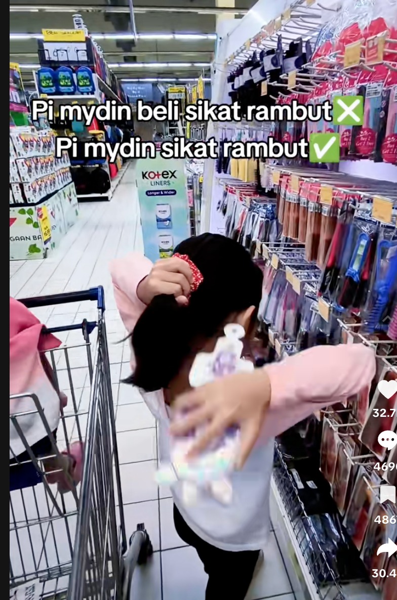 mydin tegur family sikat rambut