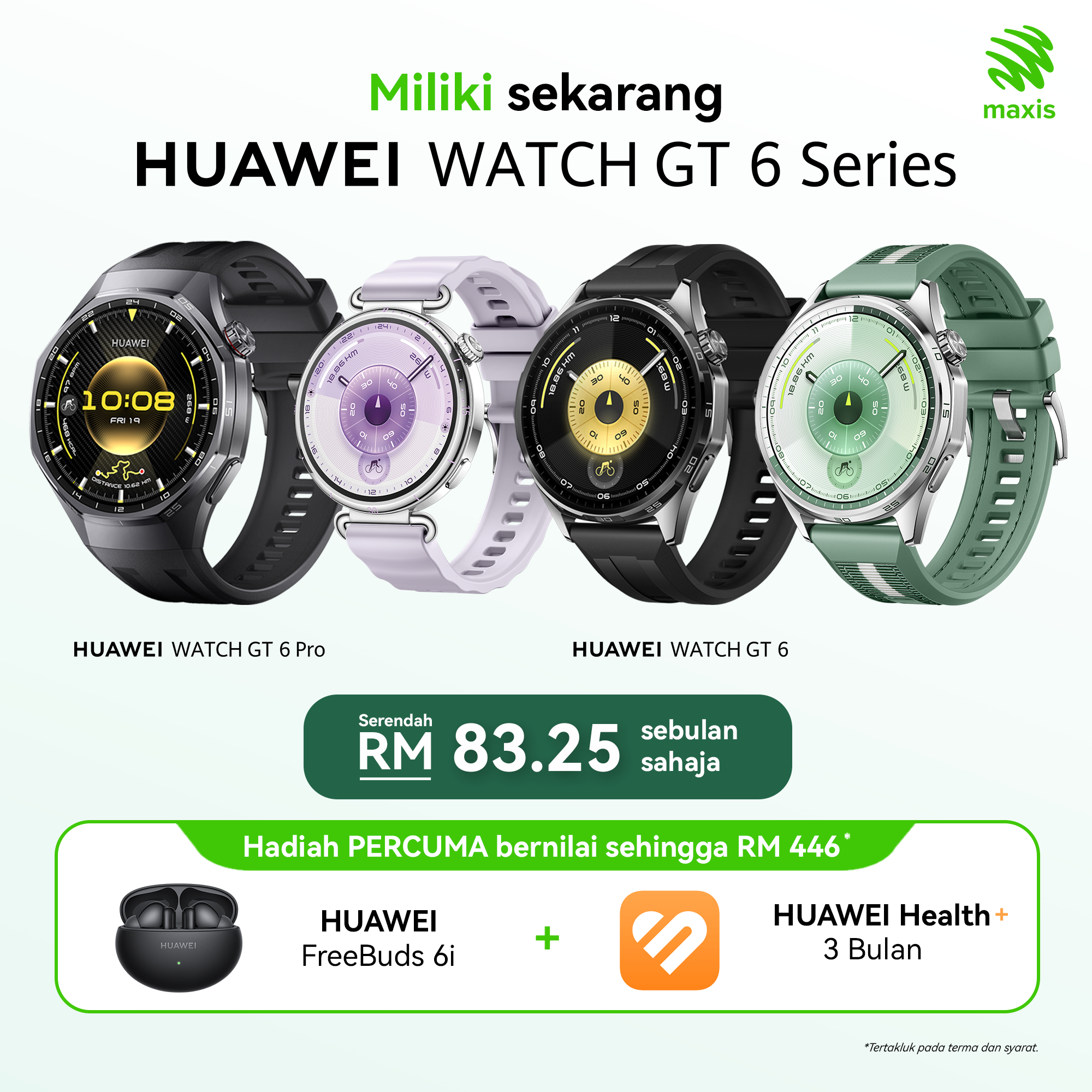 maxis huawei watch gt 6 series