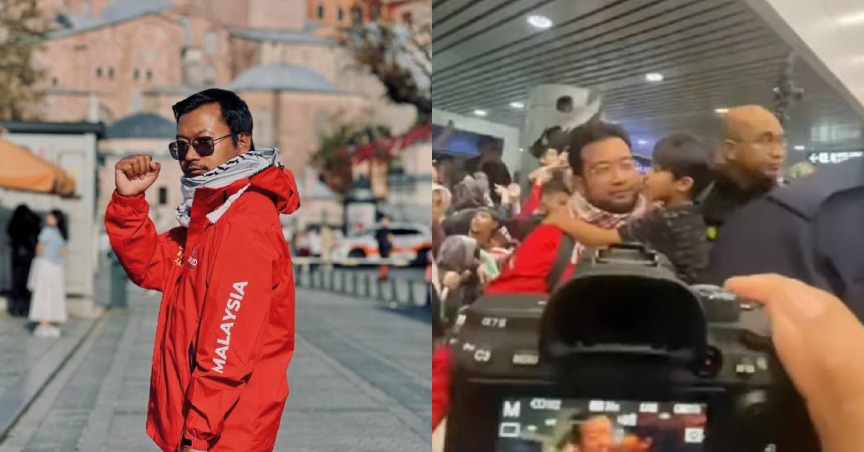Disambut ‘Megah’ Di KLIA, Musa Al-Nuwayri Nafi Sukarelawan GFS Nak Tunjuk ‘Hero’ – “Sebenarnya Kami Semua Dah Setuju Nak Balik Diam-Diam”