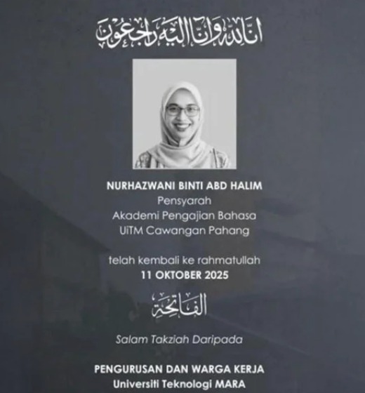 pensyarah meninggal dunia