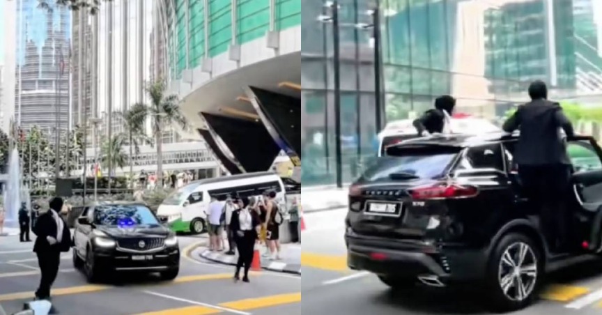 Ketangkasan Dua Pengawal Peribadi Wanita Melompat Masuk Dalam Kereta Jadi Tumpuan – “Anggun Tapi Merbahaya!”