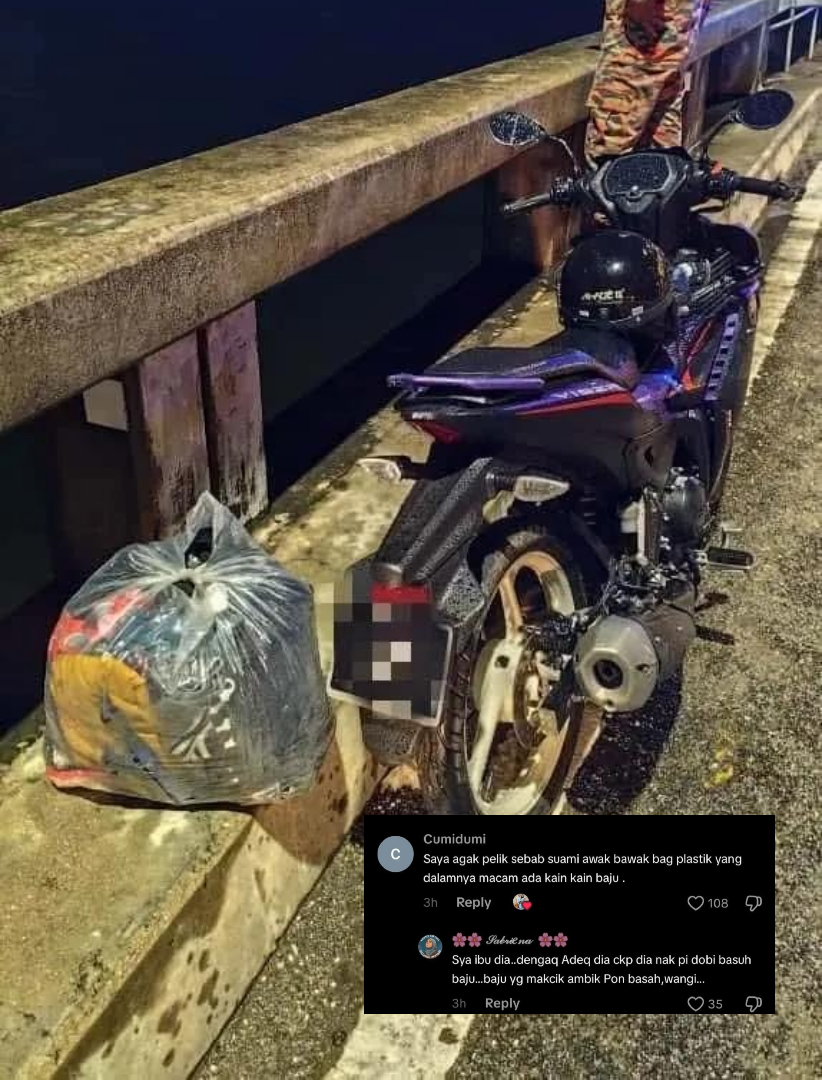 lelaki terjun jambatan pulau pinang