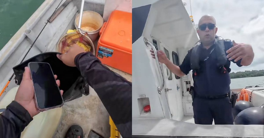 “Bini Kasi Mancing, Itu Yang Penting” – Bot Pemancing Malaysia Hanyut Masuk Perairan Singapura, Cara Polis Negara Jiran Tegur Buat Netizen Terkejut