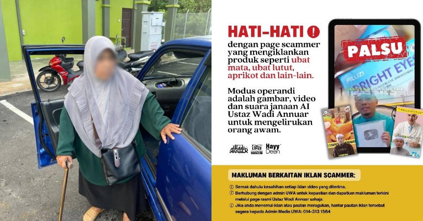 Diperdaya AI, Nenek Bertongkat Datang Dari Perlis Nak Beli Ubat Ustaz Wadi Anuar