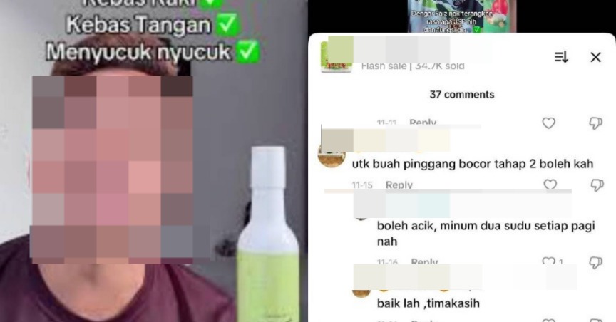 Buah Pinggang Bocor Pun Boleh Minum, Influencer Dikecam Jual Produk ‘Overclaimed’ – “Ni Bukan Soal Tak Ada Pendidikan..”