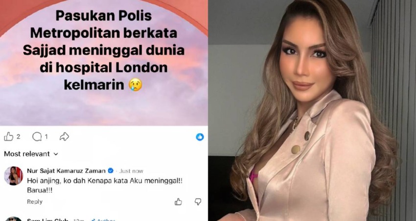 “Hoi, Aku Masih Hidup Lah, Anjing!” – Nur Sajat Berang Tuduhan Dirinya Sudah Meninggal Dunia Di London