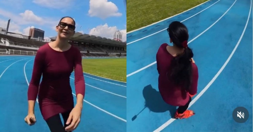 Main Kasut Roda Dalam Stadium, Zahnita Wilson Terima Kecaman – “Rosak La Trek Tu Kak…”