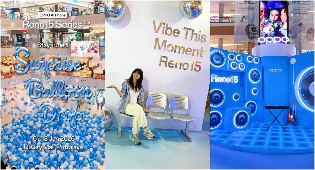 OPPO ‘Tawan’ IOI City Mall Dengan Roadshow Reno15, Ada Persembahan Pentas & 6,000 Belon Hadiah Misteri!