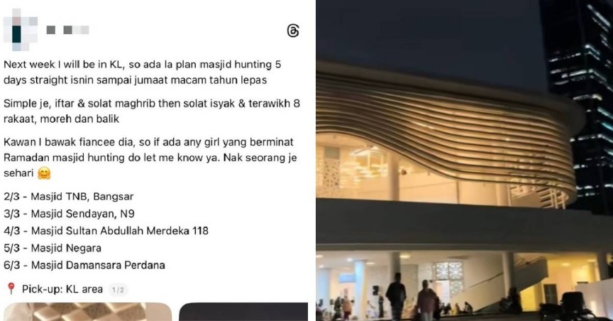 Mahu Wanita Berbeza Setiap Hari, Lelaki Ini Cari ‘Peneman’ Tarawih