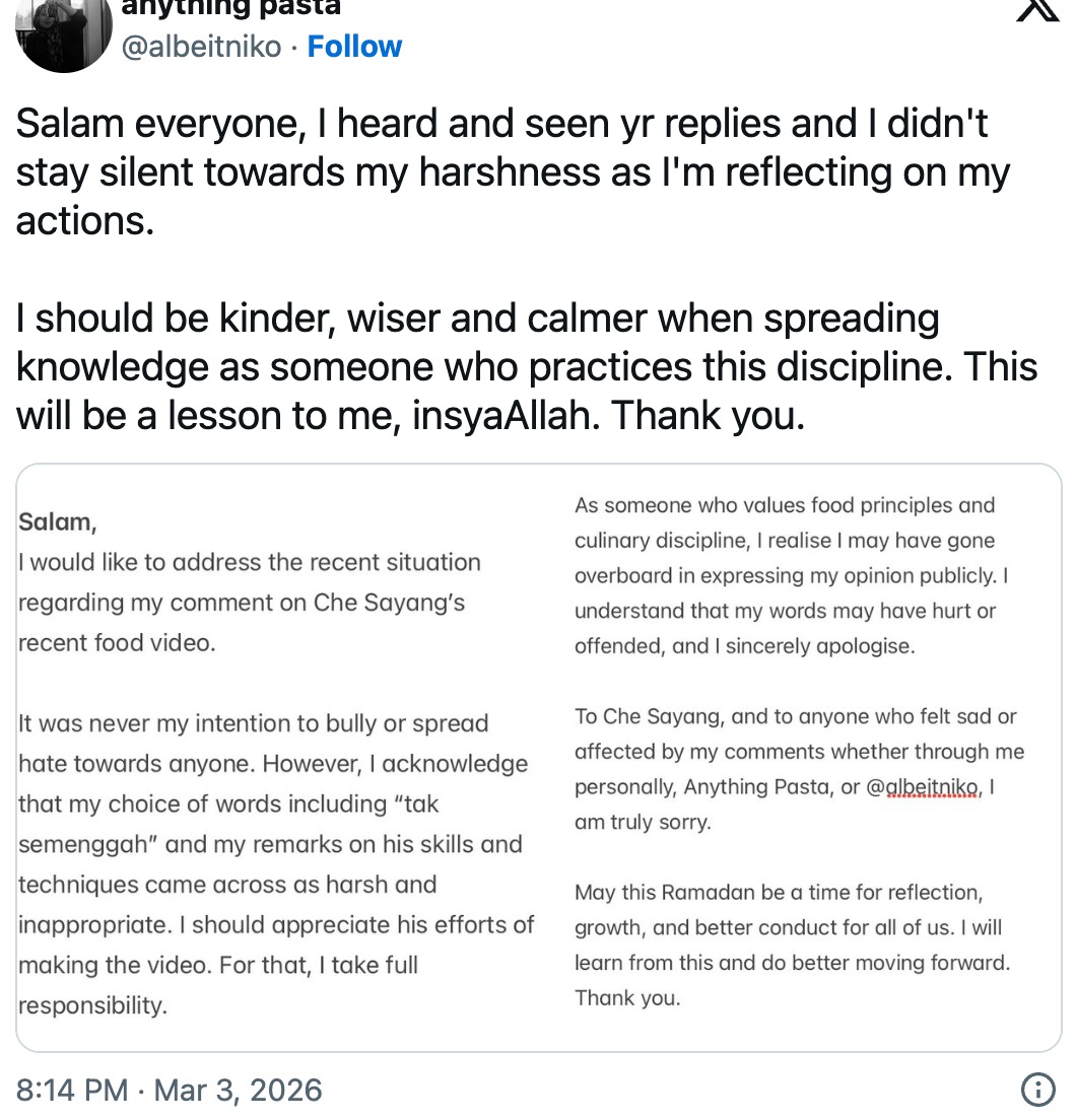 wanita kritik che sayang