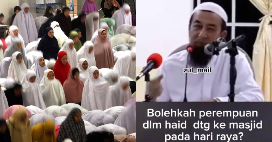 (VIDEO) “Wanita Datang Haid Boleh Datang Masjid Ketika Solat Raya Aidilfitri” – UAI