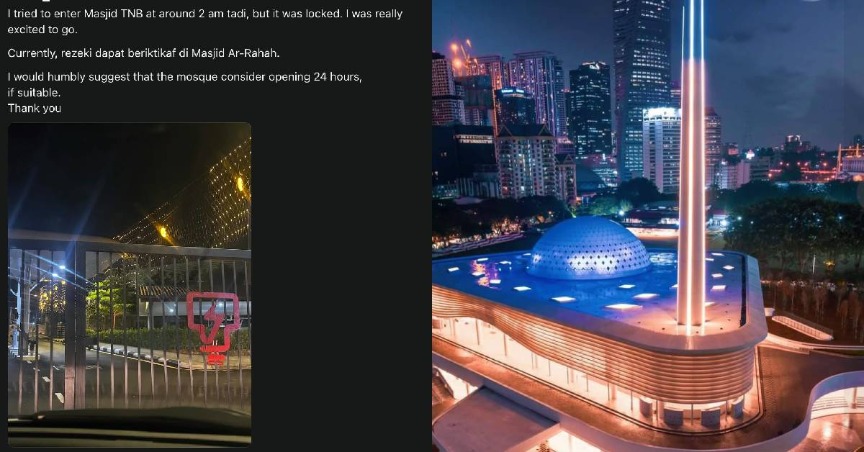 AJK Masjid TNB Mohon Maaf Isu Pintu Berkunci Jam 2 Pagi, Pengurusan Setuju Buka Semua Pintu 24 Jam