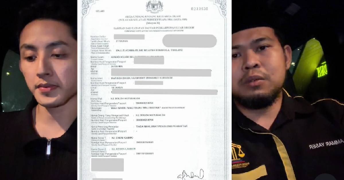 “Pernikahan Kami Sah Mengikut Syarak..” – Aslam Ditemani Peguam Syariah Tampil Buat Penjelasan
