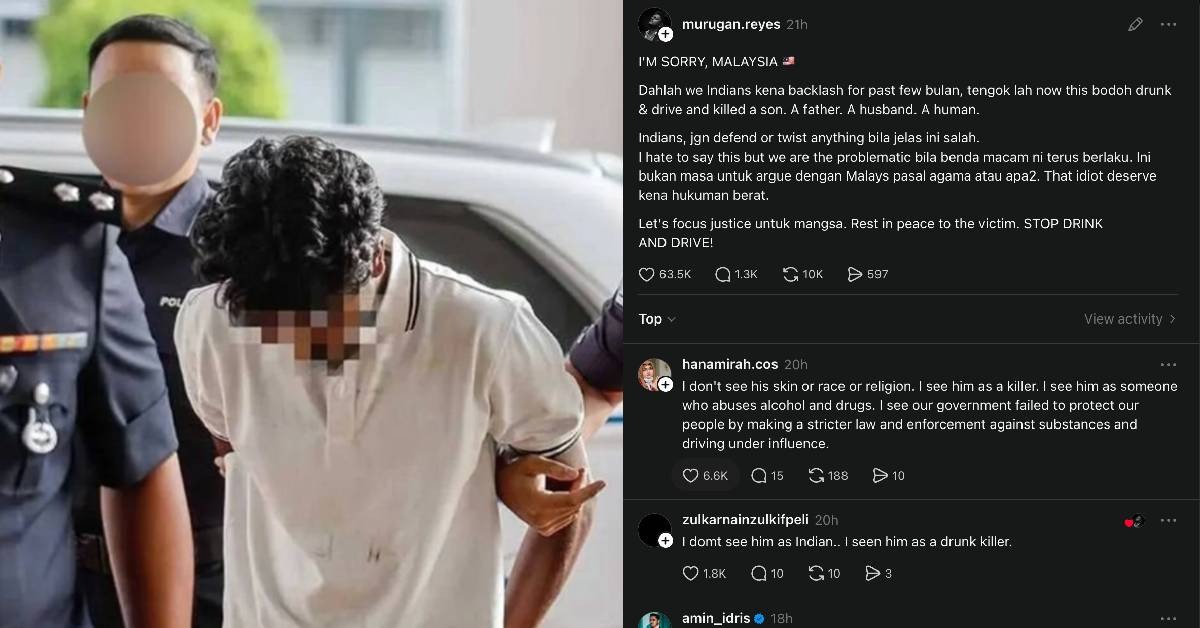 “Saya Minta Maaf Malaysia” – Lelaki India Ini Seru Jangan Pertahankan Pemandu Mabuk, Fokus Keadilan Mangsa
