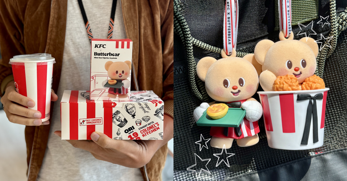 Keychain Charms Paling Comel, Rugi Kalau Tak Dapatkan Koleksi KFC x Butterbear! Stok Terhad!